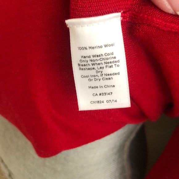 Talbots sweater - red - size small - Picture 4 of 4